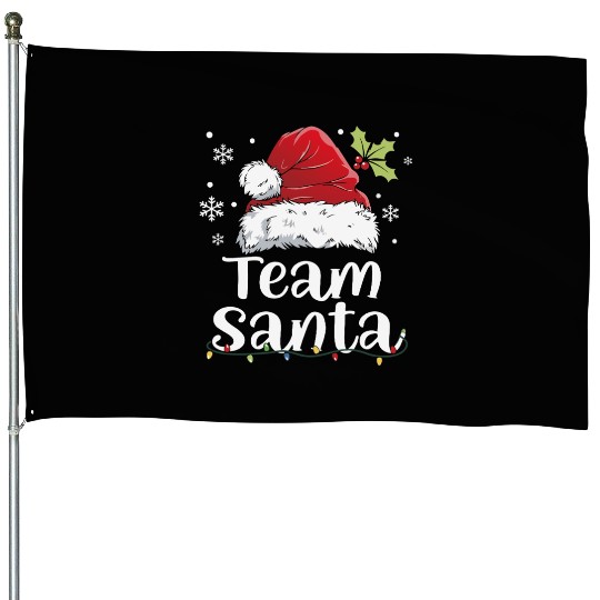 Team Santa Holiday Christmas Design House Flags