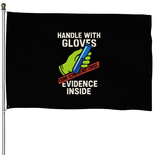 Forensic Chemist Crime Lab Toxicology Science House Flags