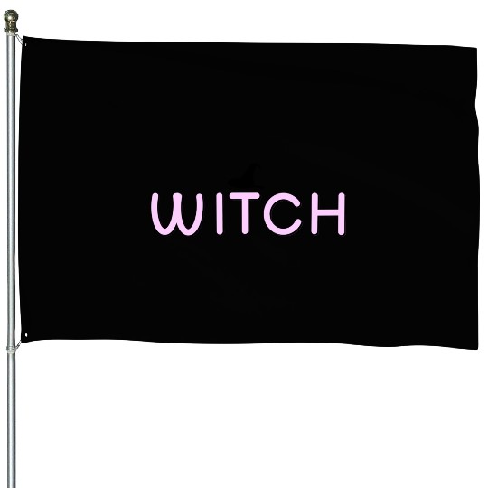 Enchanted Witchcraft Script Design House Flags