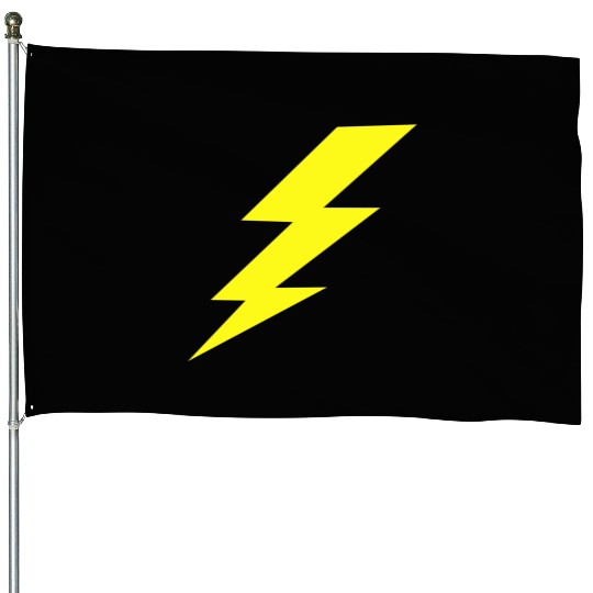 Lightning Bolt House Flags