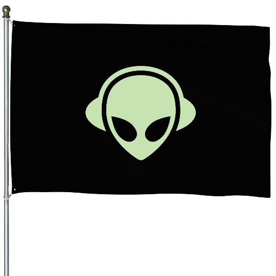 Alien headphones Glow in the dark House Flags