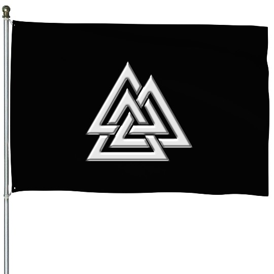 Valknut, Wotan's Knot, Walknot, Odin, Valhalla House Flags