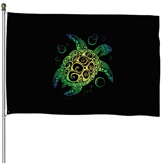 Sea Turtle House Flags
