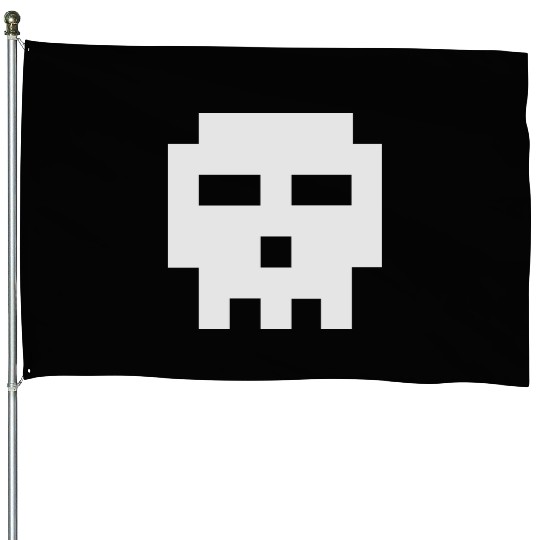 Scott Pilgrim 8-bit Skull Vector House Flags