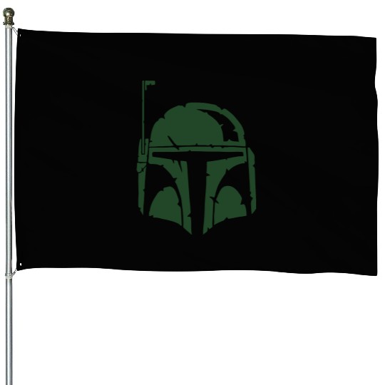 Boba Fett Helmet Worn House Flags
