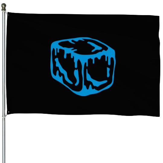 Ice Cube Design House Flags