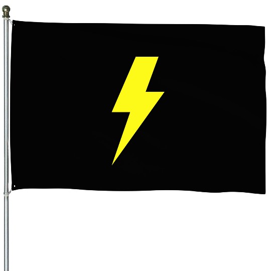 Lightning Bolt House Flags