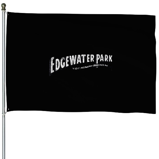 Old Vintage Edgewater Park Detroit House Flags