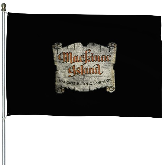 Mackinac Island House Flags