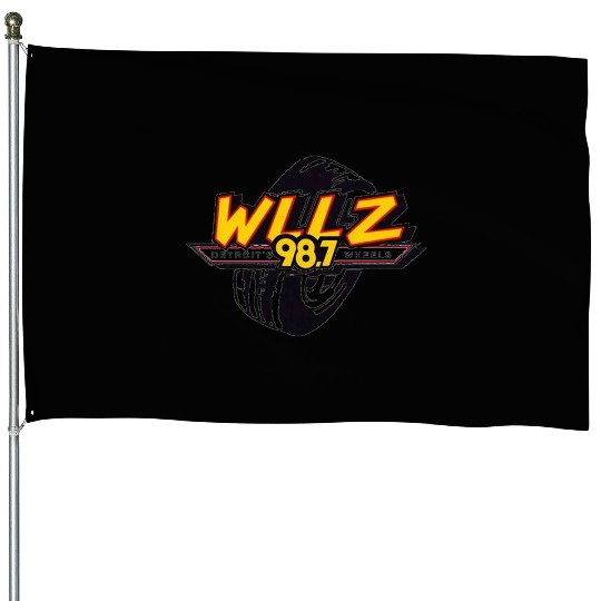 Old School Detroit Radio WLLZ Wheels House Flags