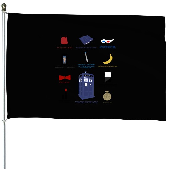 Doctor Who Items House Flags
