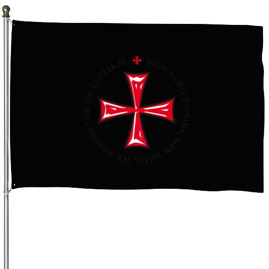 Cross Knights Templar Crusader non nobis domine House Flags