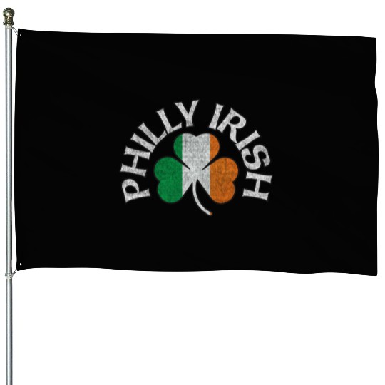Philly Irish Shamrock Flag Apparel House Flags