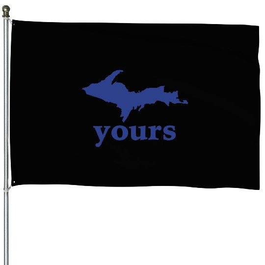 Up Your Vector Funny Upper Peninsula House Flags