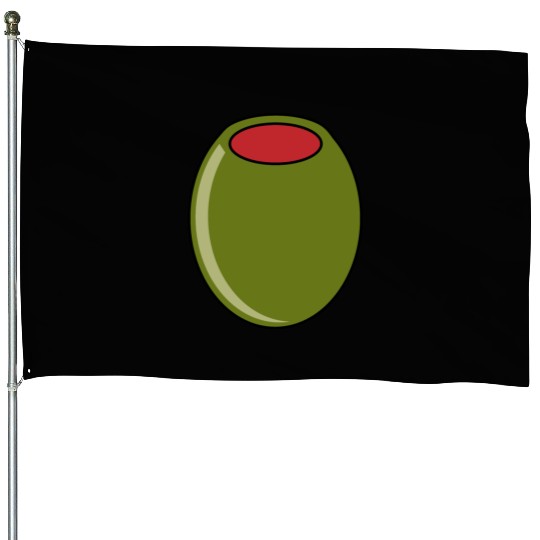 green olive House Flags