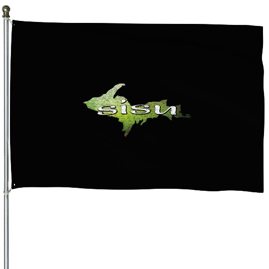 U.P. SISU Upper Peninsula Michigan Finland Finnish House Flags