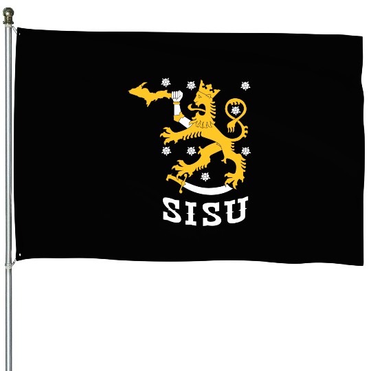 Sisu U.P. Upper Peninsula Yooper House Flags House Flags House Flags