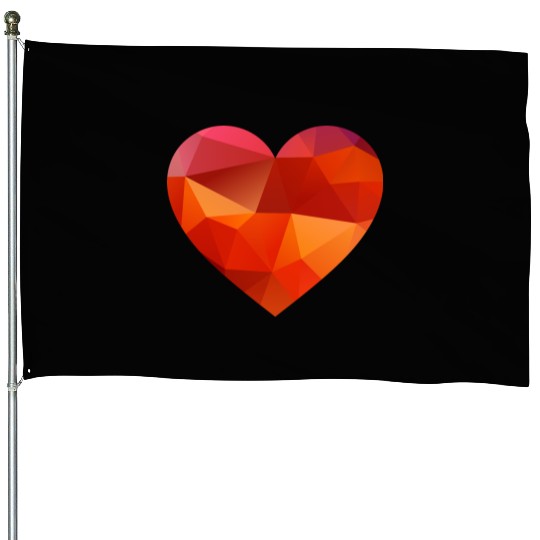 valentines day heart House Flags