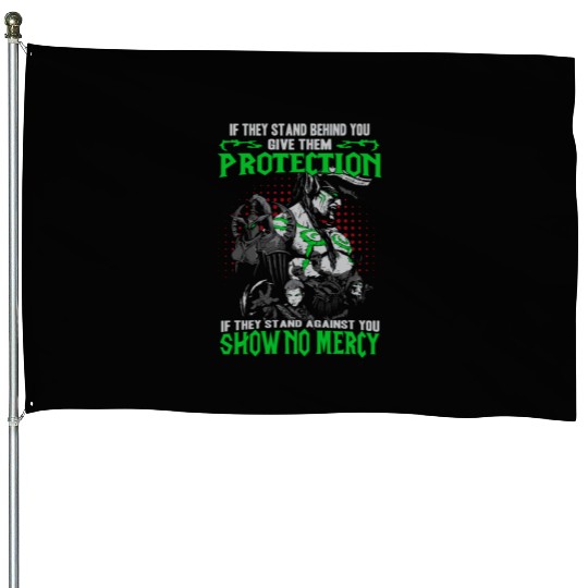 Warcraft-If they stand against you show no mercy House Flags