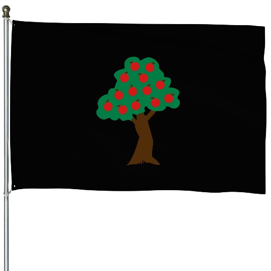 ♥ټApple Tree-Eat More Awesome Fruitټ♥ House Flags