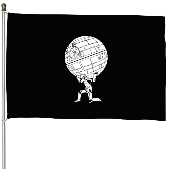 Funny Star Wars Stormtrooper art House Flags