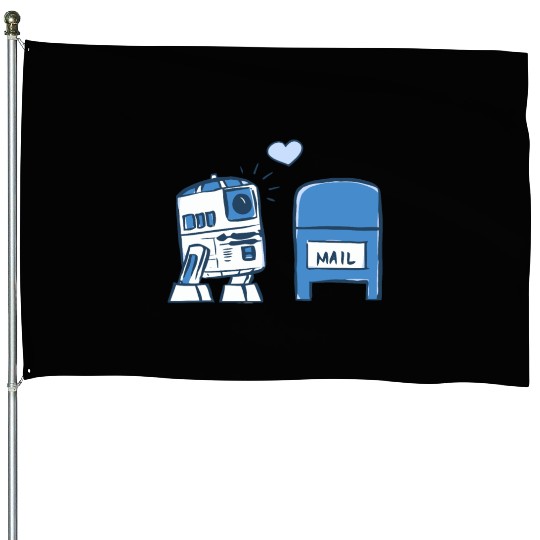 Funny Star Wars r2d2 comic House Flags