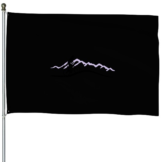 Mountain biking, cycling House Flags