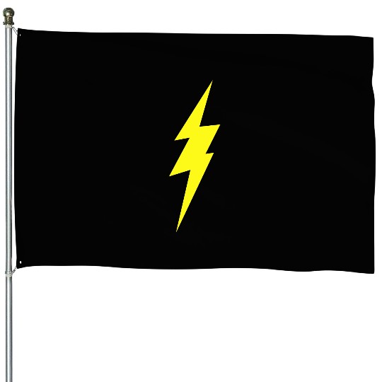 Lightning Bolt House Flags