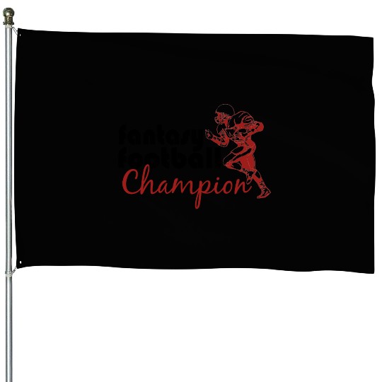Fantasy Football Champ House Flags