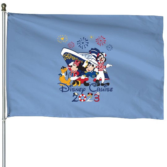Disney Cruise Family Vacation 2023 House Flags,Disney Cruise Group House Flags
