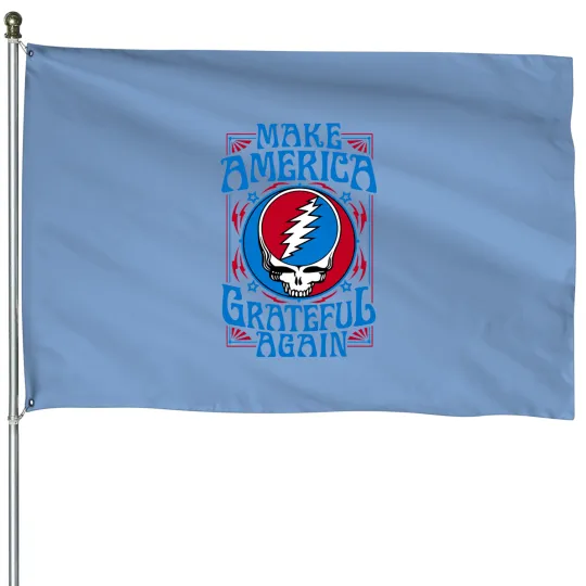 Make America Grateful Again, Rocker House Flags, Patriotic American House Flags