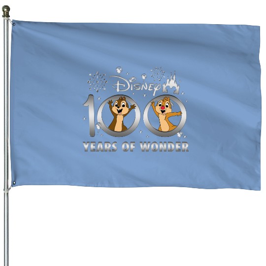 Chip And Dale House Flags,Disney 100 Years of Wonder House Flags,Disney Vacation House Flags