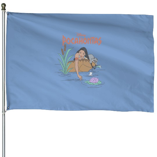 Disney Pocahontas Meeko Afternoon Dreaming House Flags