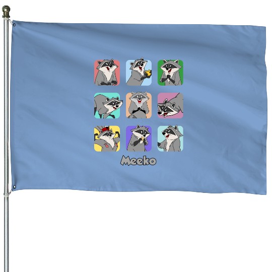 Disney Meeko Moods Pocahontas Characters House Flags