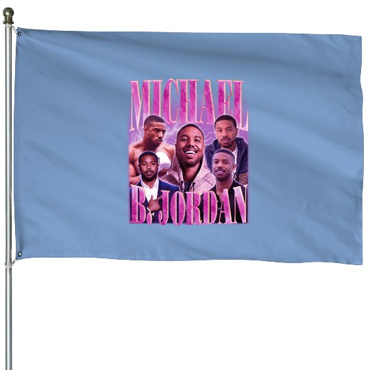 MICHAEL B. JORDAN House Flags | Funny Michael Bakari Jordan American Actor House Flags