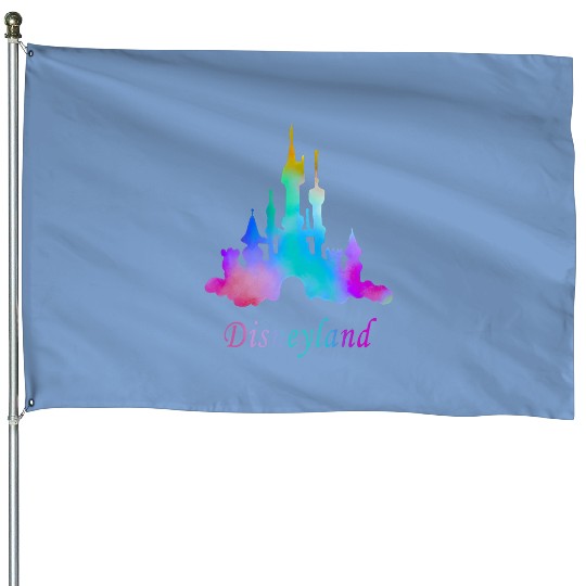 Disney Castle House Flags, Disneyland Vacation House Flags, Disney Trip House Flags