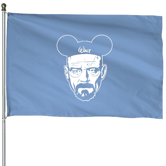 Walter White Heisenberg Walt House Flags, Walt Breaking Disney, Walt White House Flags, Disney House Flags