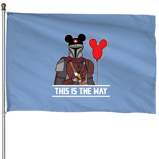 This Is The Way House Flags, Disney House Flags, Star Wars House Flags, Mandalorian House Flags