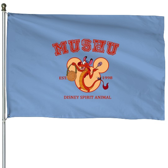 Disney Mushu Dragon House Flags