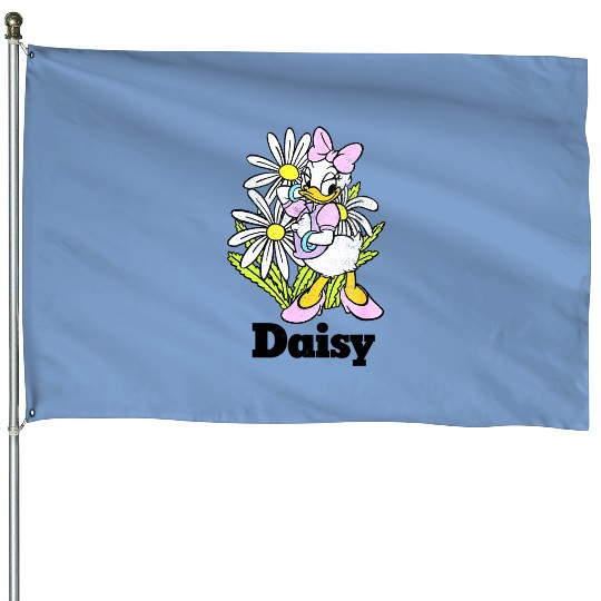 Vintage Disney Daisy Floral House Flags, Daisy Duck Disney House Flags