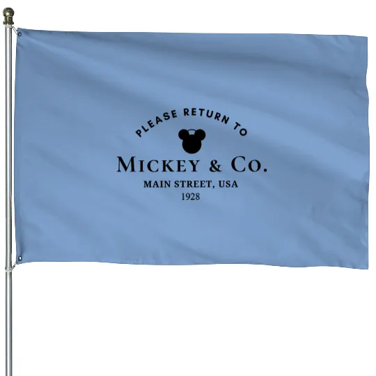 Discover Return to Mickey & Co Unisex House Flags, Disney Trip House Flags, Cute Disney Mickey House Flags disneyworld House Flags