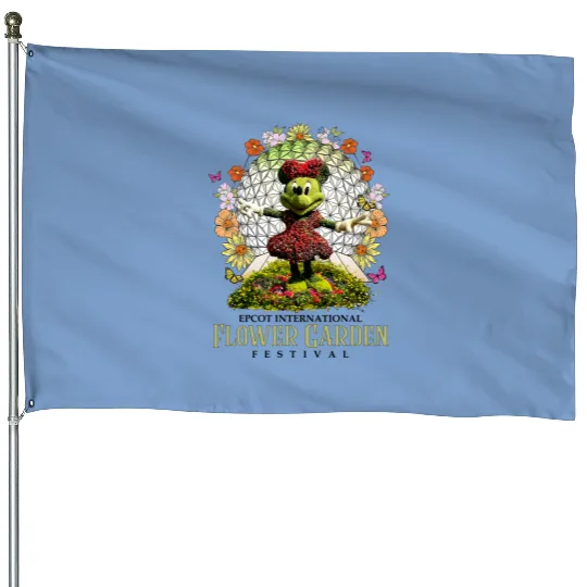 Disney Epcot International Flower and Garden Festival 2023 House Flags, Let The Magic Blossom Disney House Flags