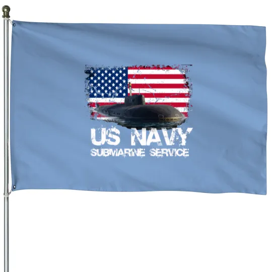 Us Navy Submarine Service Us Navy House Flags Veteran Gi House Flags