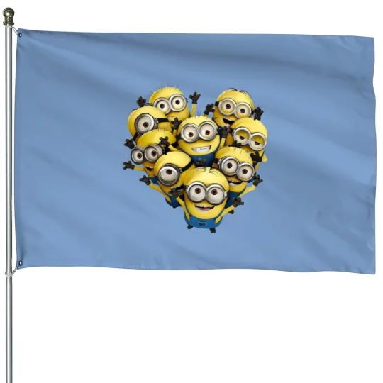 Minion Love - Minion Family - House Flags