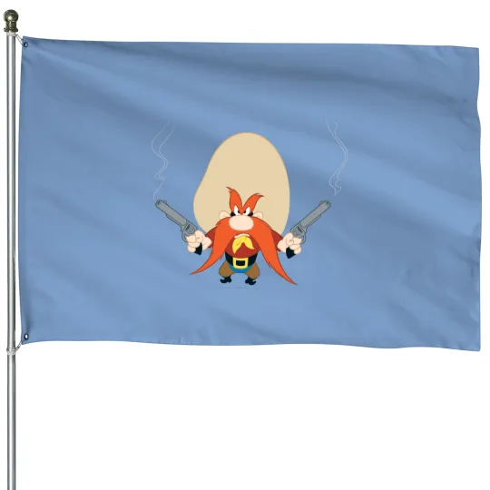 Yosemite Sam Back Off House Flags