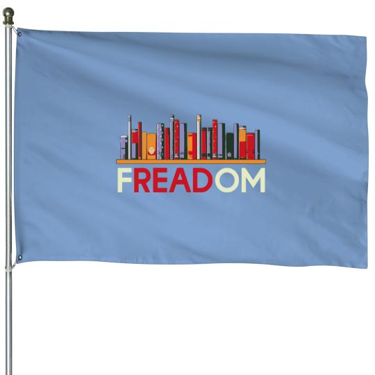 Ban Books Freedom To Read House Flags, Ban Guns Not Books, Read Banned Books House Flags