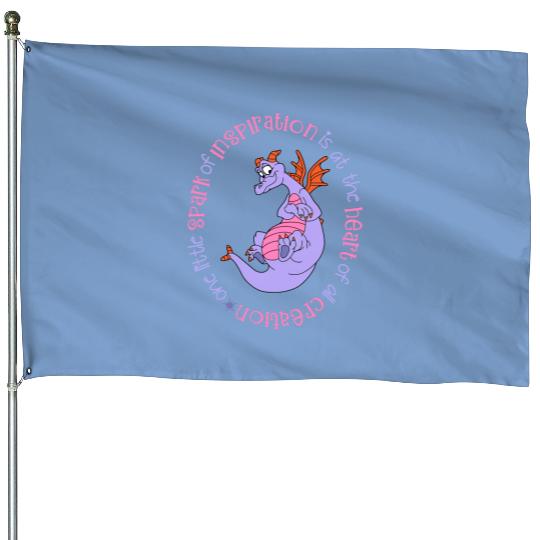 Figment House Flags, Cute Colorful Disney House Flags, Disney House Flags, Disney World House Flags