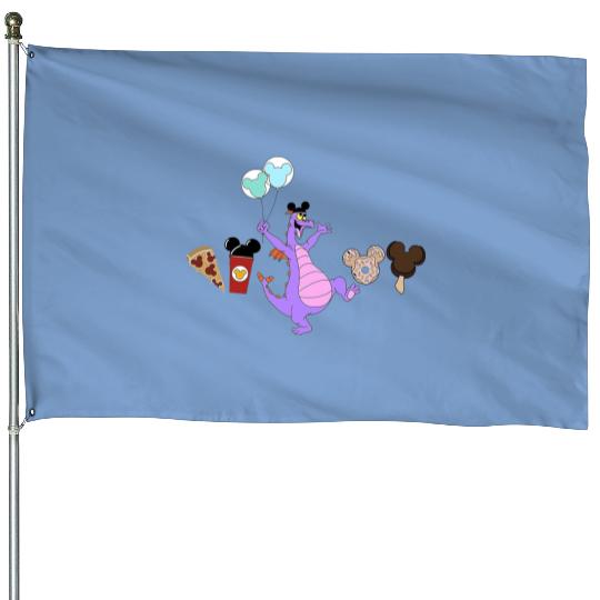 Figment Disney Snacks House Flags, Disney Mode House Flags, Disney Snacks House Flags
