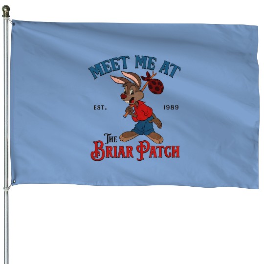 Disney Splash Mountain Vintage House Flags, Meet Me At The Briar Patch House Flags