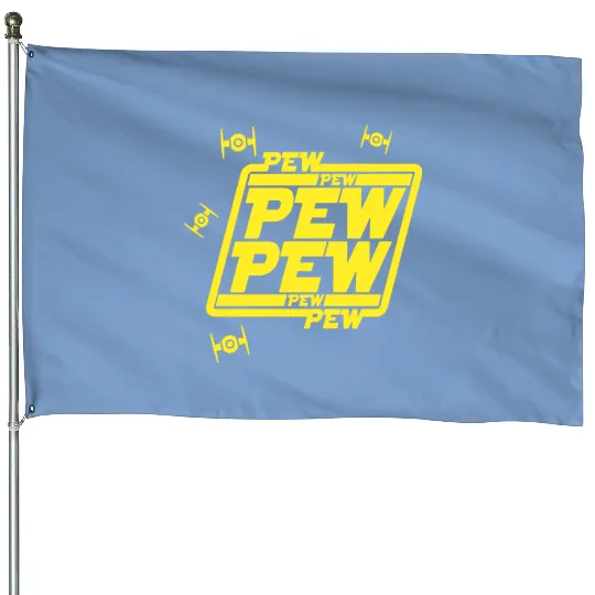 Discover Disney Star Wars House Flags, Pew pew tie fighter House Flags, Disneyland House Flags